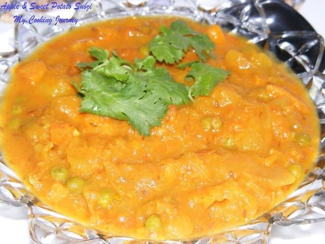 Apple and Sweet Potato Subzi Apple and Sweet Potato Subzi