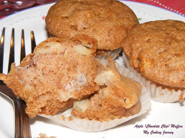 Apple chocolate chip muffin