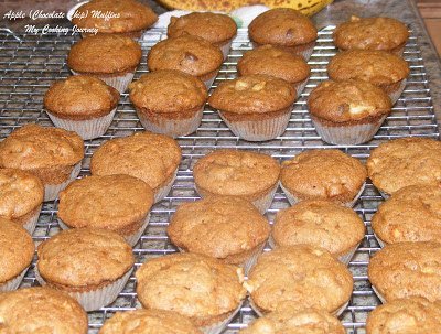 Apple chocolate chip muffin