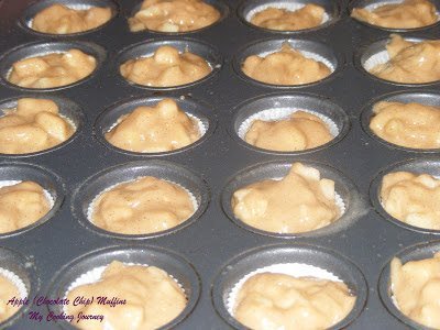 Apple chocolate chip muffin