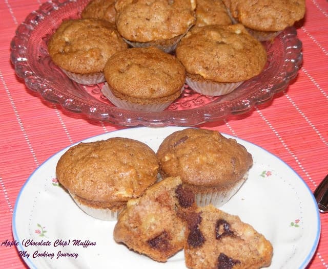 Apple chocolate chip muffin