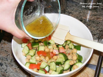 Chick peas cucumber salad %%