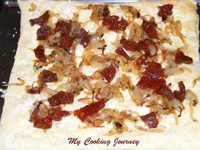 Sun dried tomato and Onion tart %%