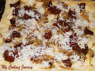Sun dried tomato and Onion tart %%