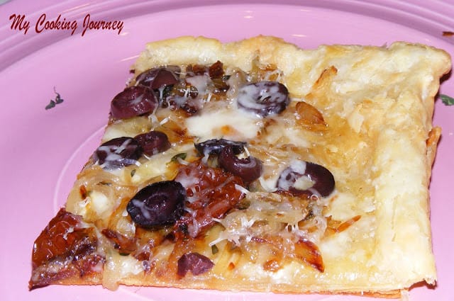 Sun dried tomato and Onion tart %%