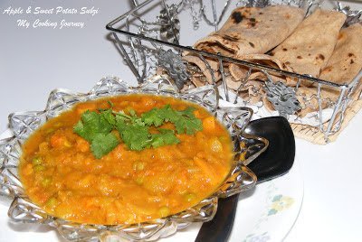 Apple and sweet potato Subzi