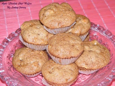 Apple chocolate chip muffin