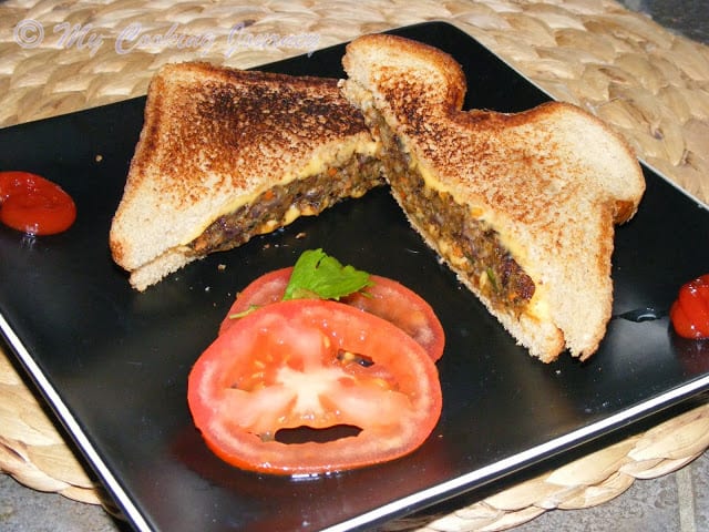 Bulgur Black bean Vegetable Patties %%