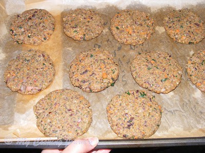 Bulgur Black bean Vegetable Patties %%