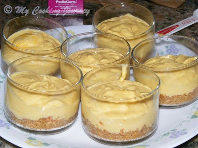 Egg less mango cheese cake %%