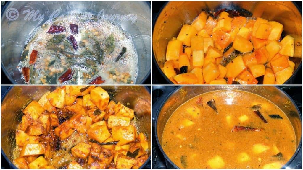 Pumpkin vathal kuzhambu