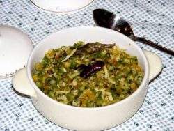 Asparagus curry with coconut