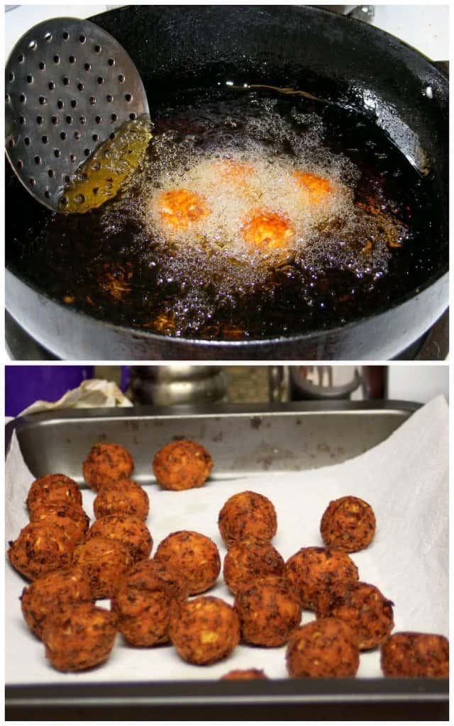 Cabbage and paneer kofta curry
