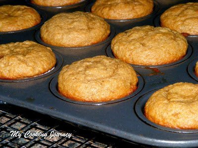 Whole Wheat Banana Pineapple Muffins