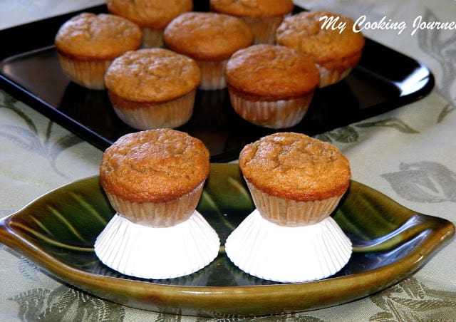 Whole Wheat Banana Pineapple Muffins