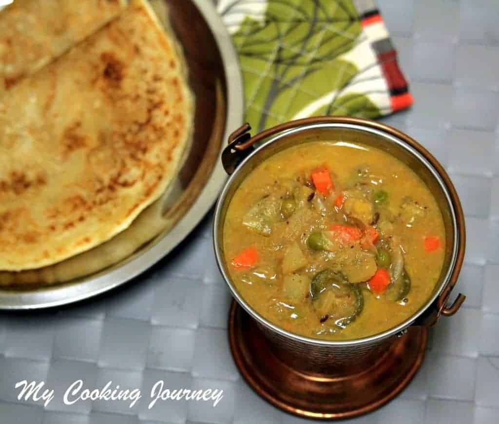 Chettinad Vegetable Kurma Chettinadu Vegetable Kurma