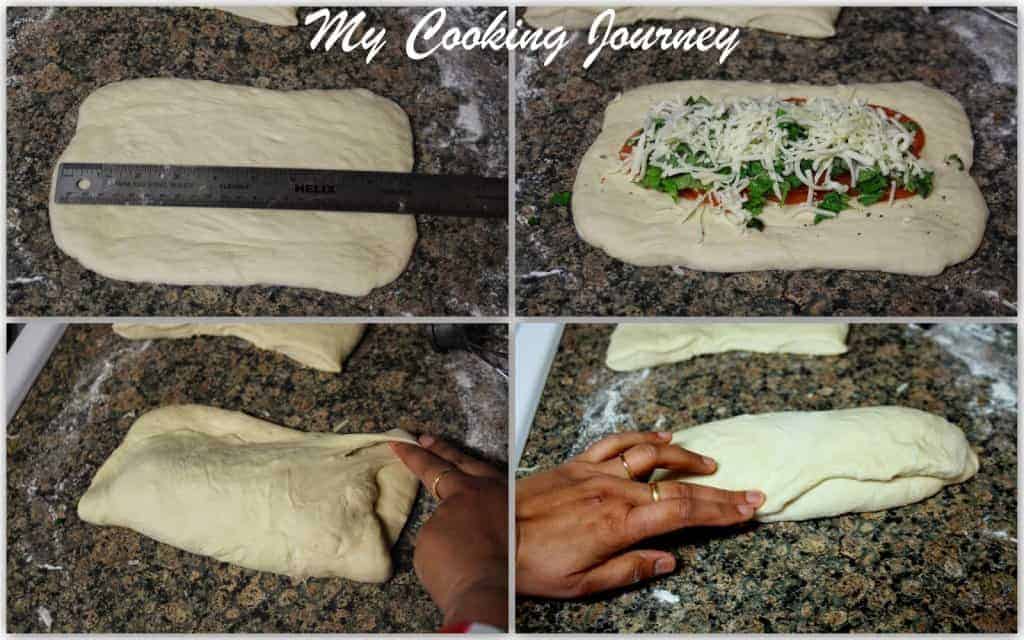 Tomato, Mozzarella and Basil Stuffed Baguette Tomato Mozzarella and Basil stuffed Baguette