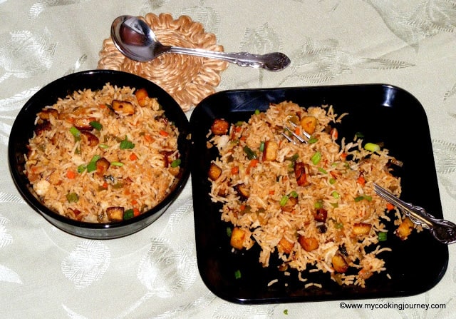 Paneer Fried Rice Paneer Pulao Indo chinese style