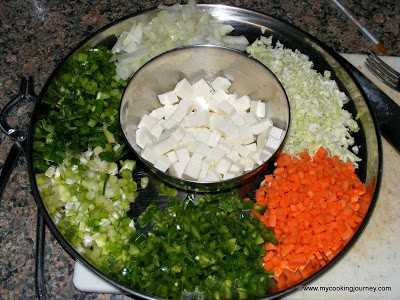 Paneer Fried Rice Paneer Pulao Indo chinese style
