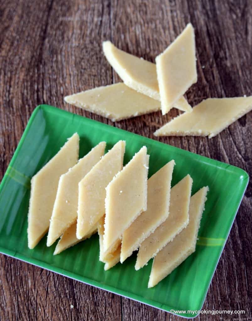 How to make Badam Burfi How to make Badam Burfi
