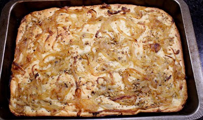 Focaccia with Herbed Oil and Caramelized Onions Focaccia with Herbed Oil and Caramelized Onions