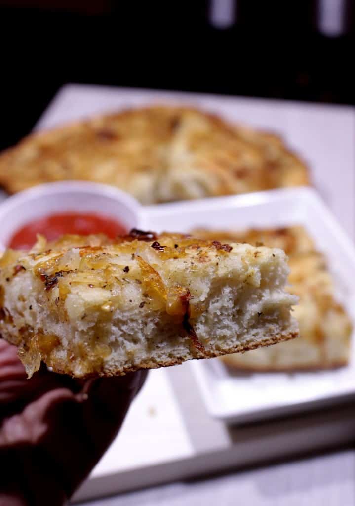 Focaccia with Herbed Oil and Caramelized Onions Focaccia with Herbed Oil and Caramelized Onions