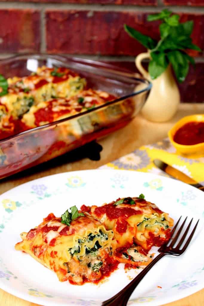 Spinach and Ricotta Cheese Lasagna Roll-Ups Spinach and Ricotta Cheese Lasagna Roll-Ups