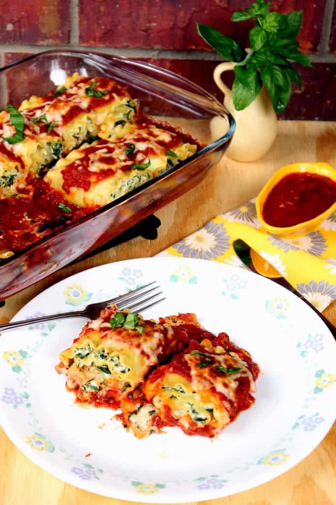 Spinach and Ricotta Cheese Lasagna Roll-Ups Spinach and Ricotta Cheese Lasagna Roll-Ups