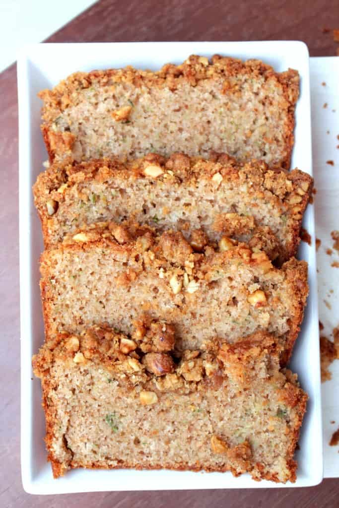 Zucchini Bread with Walnut Crumble Topping – Egg less Zucchini Bread Zucchini Bread with Walnut Crumble Topping – Egg less Zucchini Bread
