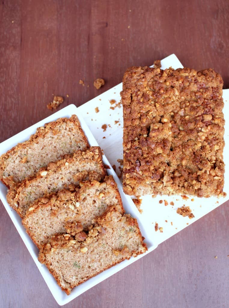 Zucchini Bread with Walnut Crumble Topping – Egg less Zucchini Bread Zucchini Bread with Walnut Crumble Topping – Egg less Zucchini Bread