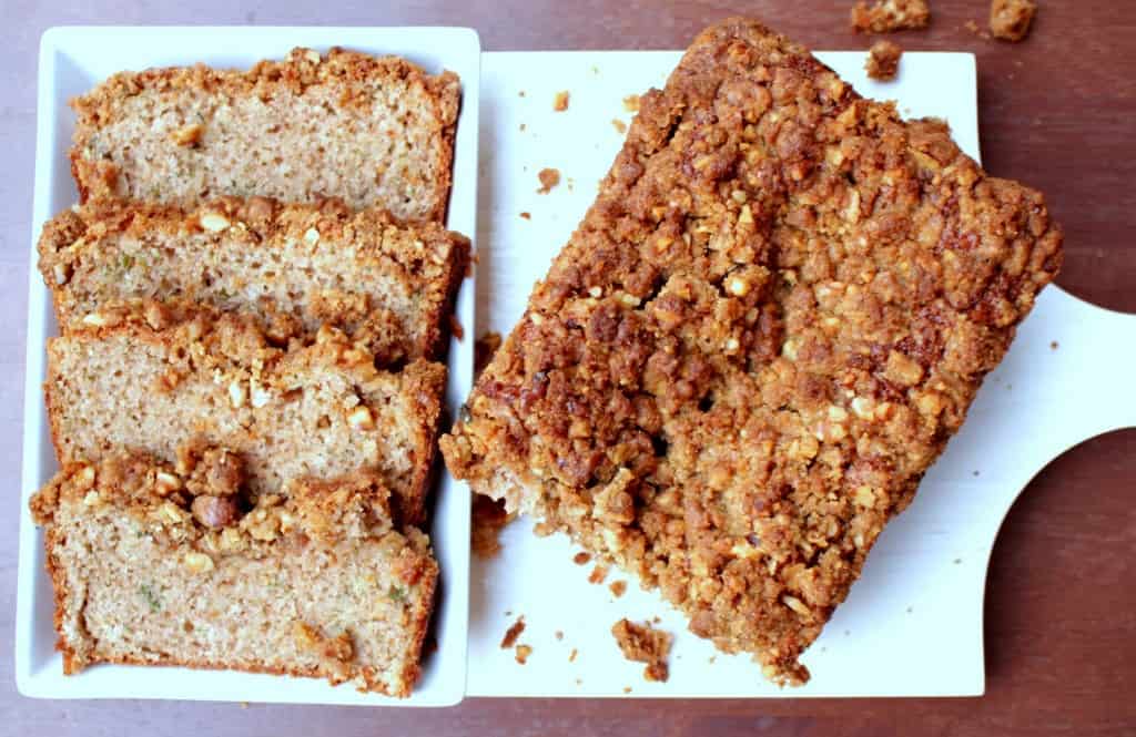 Zucchini Bread with Walnut Crumble Topping – Egg less Zucchini Bread Zucchini Bread with Walnut Crumble Topping – Egg less Zucchini Bread
