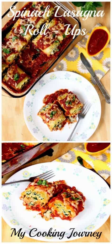 Spinach and Ricotta Cheese Lasagna Roll-Ups Spinach and Ricotta Cheese Lasagna Roll-Ups