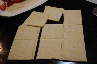 Strawberry cream cheese pastry %%