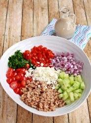 Farro Salad with Tahini Vinaigrette