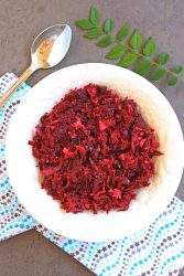 Beetroot Poriyal with Onion | Beetroot Stir Fry