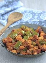 Potato Bell Pepper curry