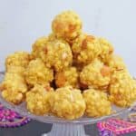 Boondi ladoo stacked up