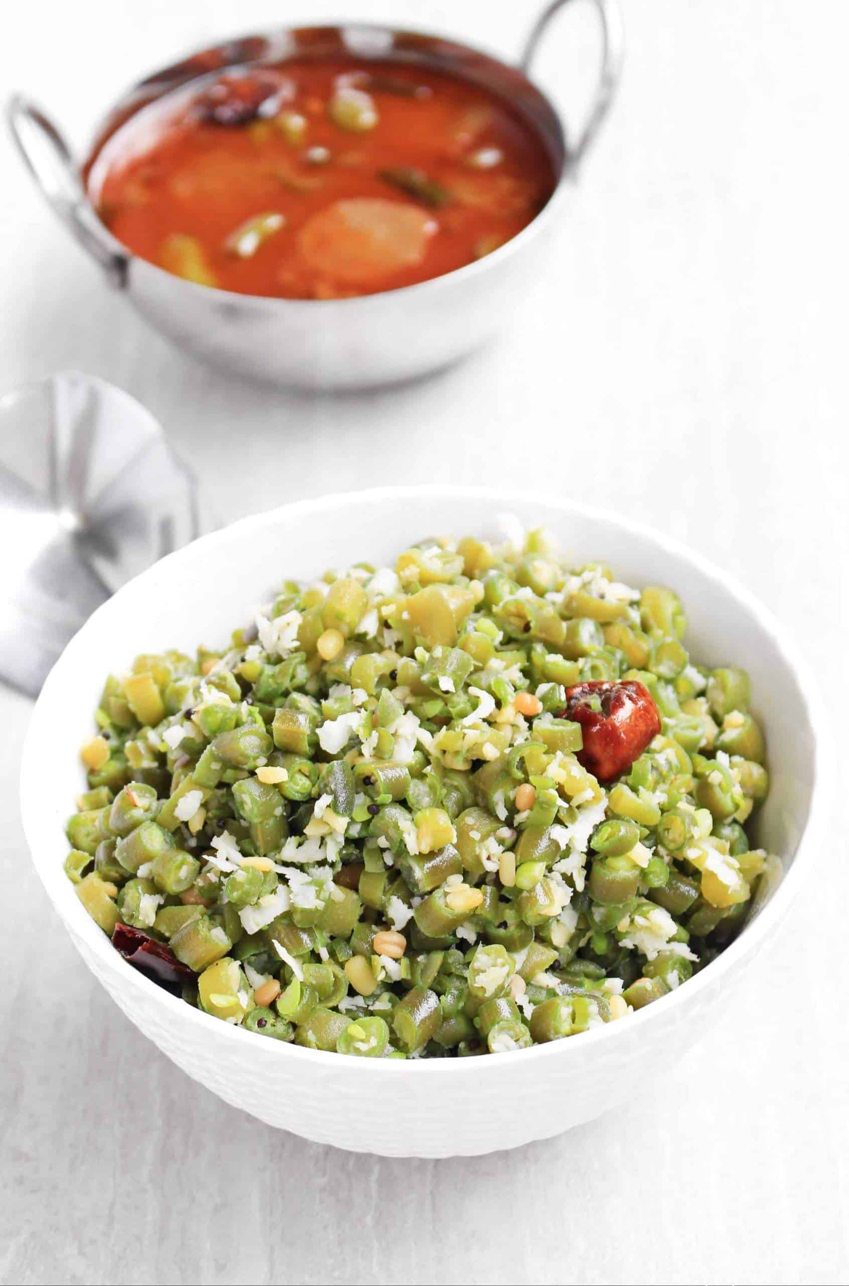 Beans Curry | Beans Poriyal with Coconut