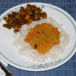 Chow Chow Carrot Kootu in a Plate