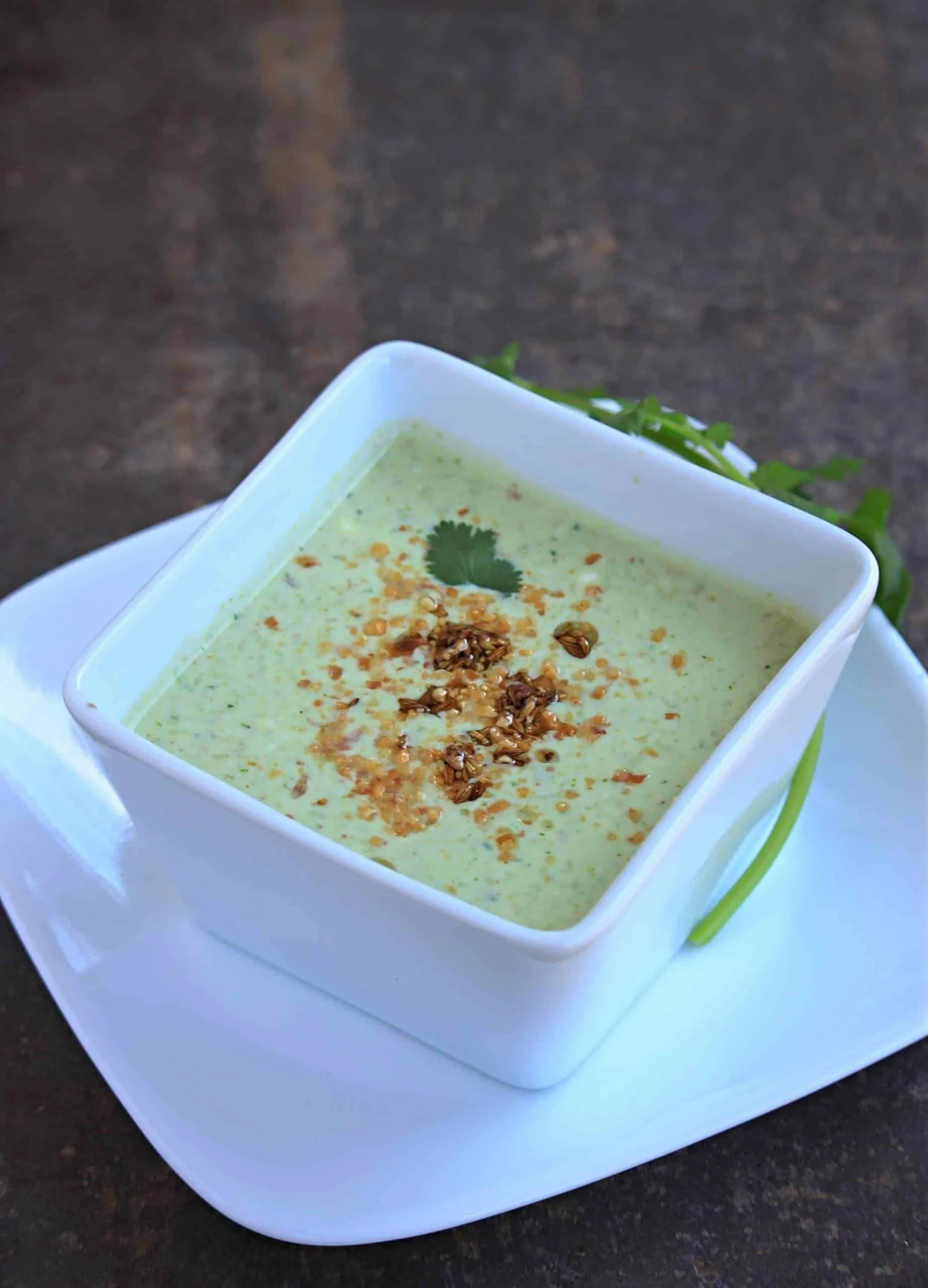 Cucumber raita with peanuts Cucumber raita with peanuts