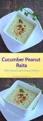 cucumber peanut raita