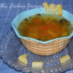 Pineapple Rasam in a Bowl