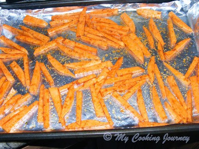 Baked Sweet potato fries %%