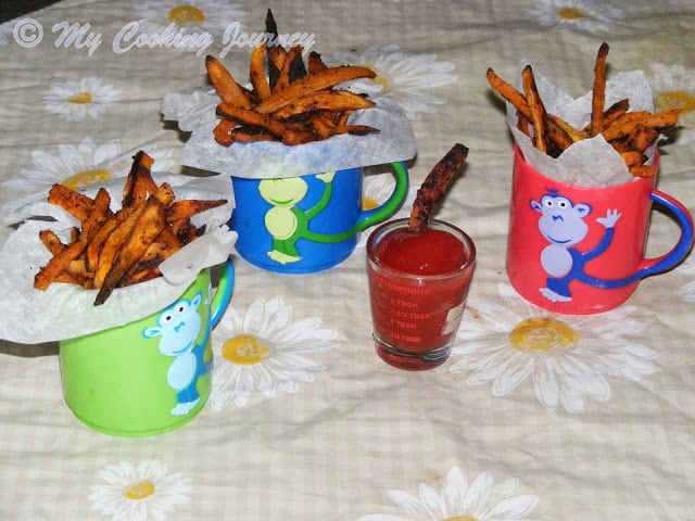 Baked Sweet potato fries %%