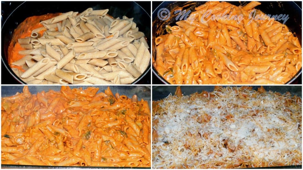 Baked vegetable pasta