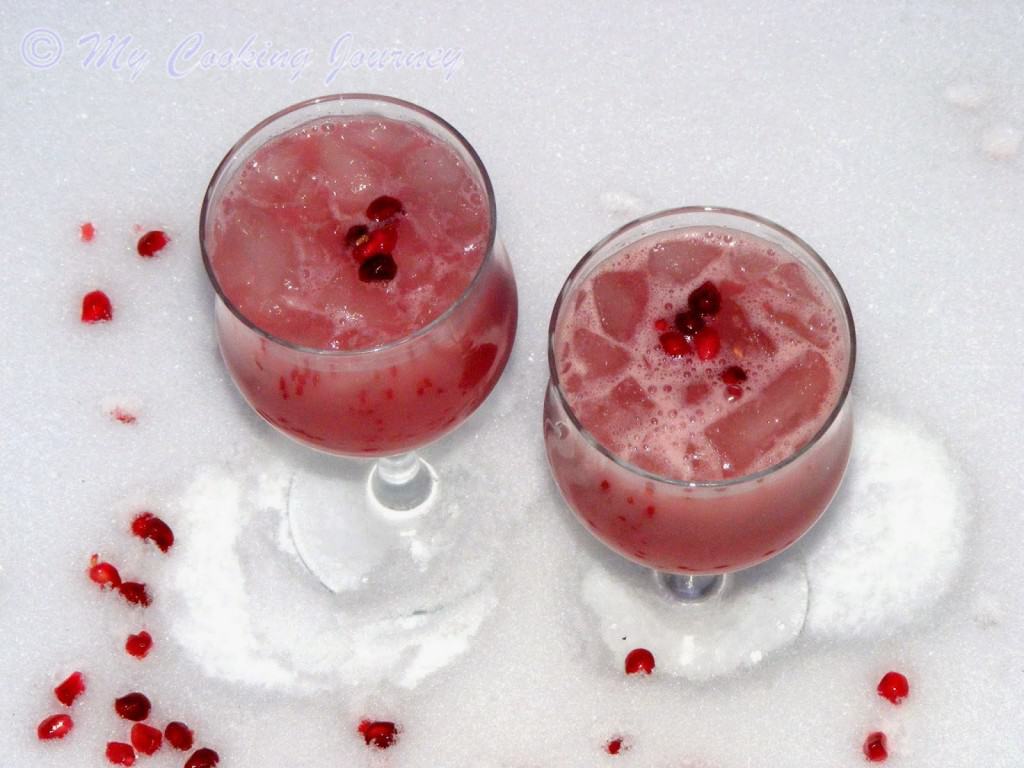 Pomegranate orange juice %%