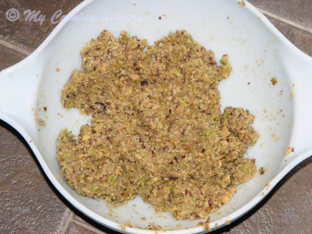 Broccoli Quinoa and Beans Fritters %%