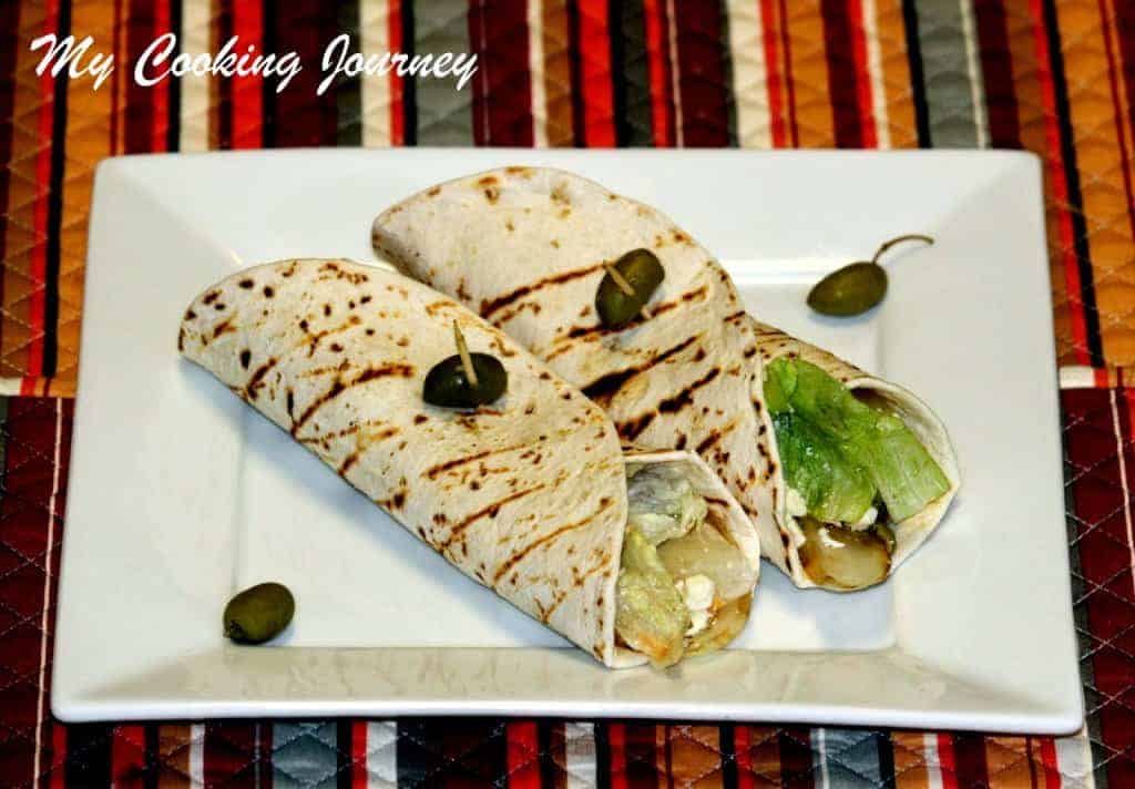 Mediterranean Style Hummus Wrap Mediterranean Veggie wrap