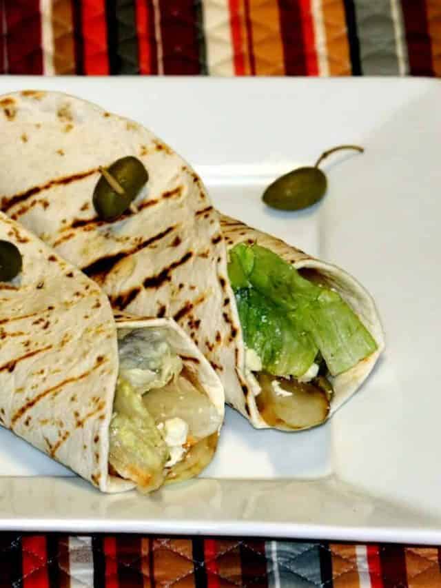 Mediterranean Style Hummus Wrap My Cooking Journey