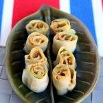 Low carb cucumber roll up appetizer